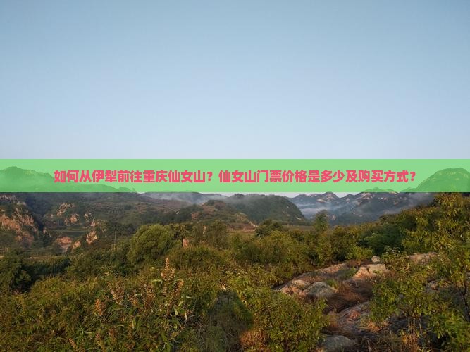 如何从伊犁前往重庆仙女山？仙女山门票价格是多少及购买方式？