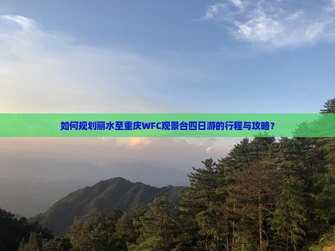 如何规划丽水至重庆WFC观景台四日游的行程与攻略？