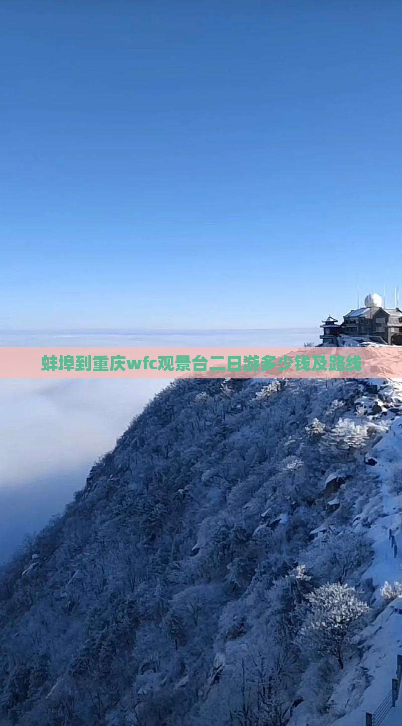 蚌埠到重庆wfc观景台二日游多少钱及路线
