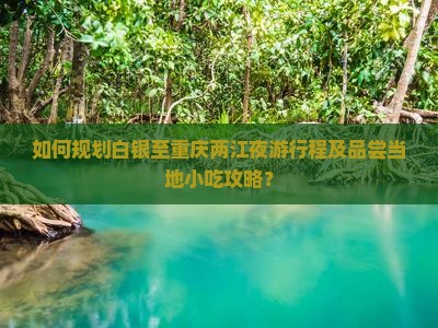 如何规划白银至重庆两江夜游行程及品尝当地小吃攻略？