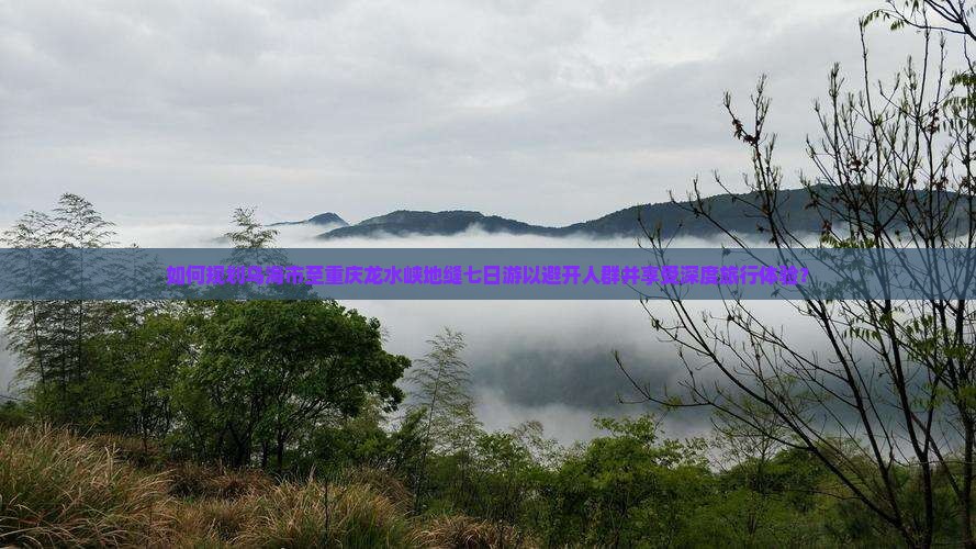 如何规划乌海市至重庆龙水峡地缝七日游以避开人群并享受深度旅行体验? 如何规划乌海市至重庆龙水峡地缝七日游以避开人群并享受深度旅行体验?