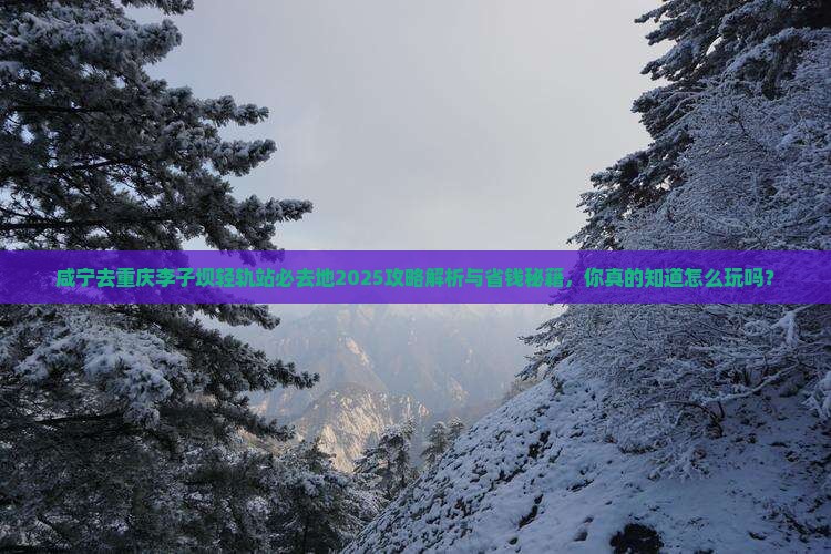 咸宁去重庆李子坝轻轨站必去地