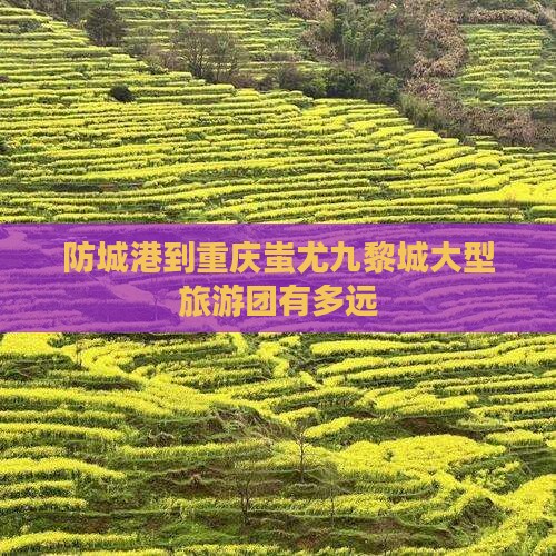 防城港到重庆蚩尤九黎城大型旅游团