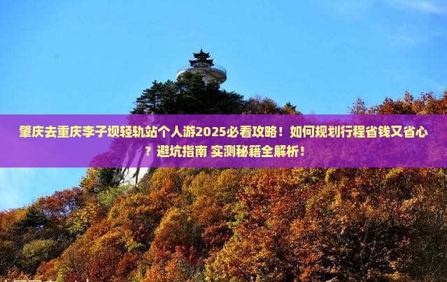 肇庆去重庆李子坝轻轨站个人游