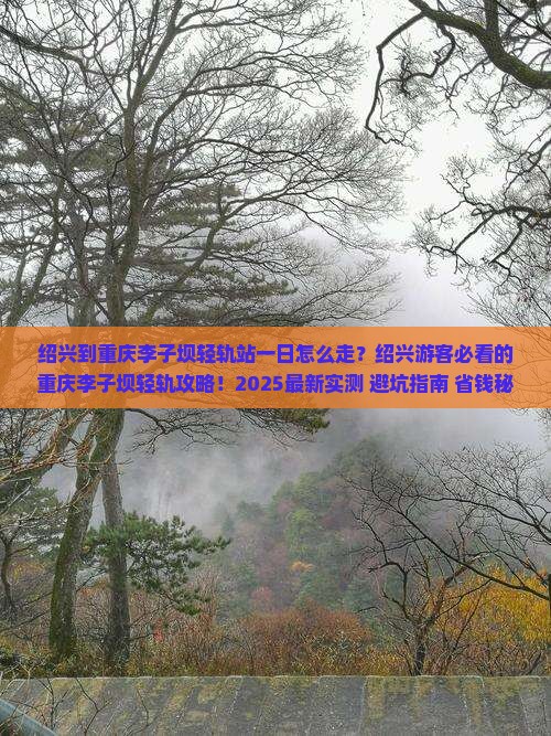 绍兴到重庆李子坝轻轨站一日