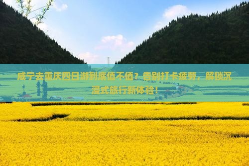 咸宁去重庆四日游