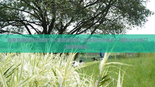 阳泉至重庆两江夜游个人游如何规划？解决后出行痛点，解锁2023热门旅游新体验！