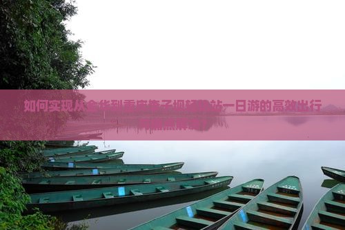 如何实现从金华到重庆李子坝轻轨站一日游的高效出行与痛点解决？