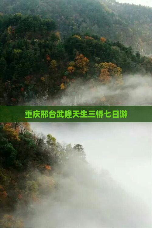 重庆邢台武隆天生三桥七日游