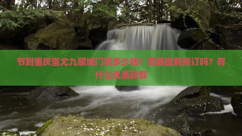 节到重庆蚩尤九黎城门票多少钱？需要提前预订吗？有什么优惠政部