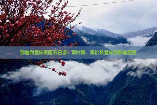 那曲到重庆武隆五日游：票时间、票价及重庆到那曲距离