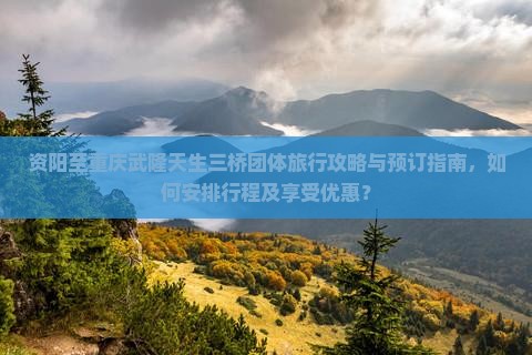 资阳至重庆武隆天生三桥团体旅行攻略与预订指南，如何安排行程及享受优惠？