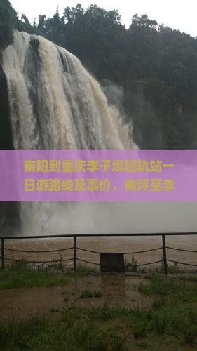 南阳到重庆李子坝轻轨站一日游路线及票价，南坪至李子坝轻轨信息