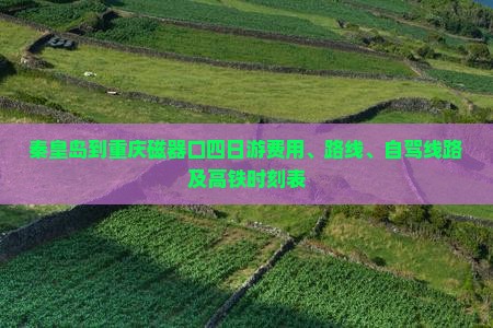 秦皇岛到重庆磁器口四日游费用、路线、自驾线路及高铁时刻表
