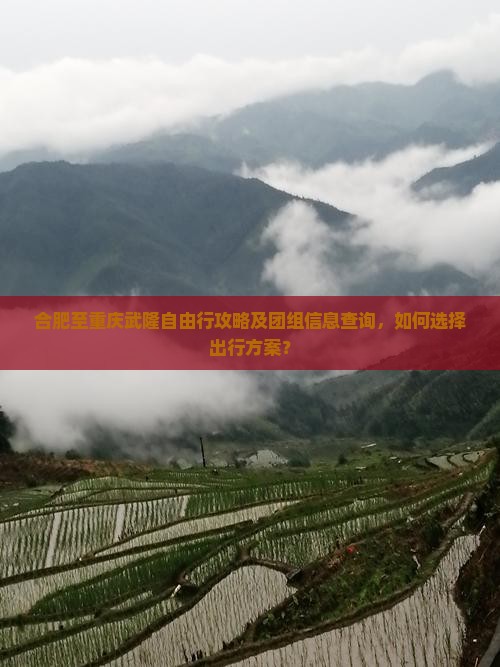 合肥至重庆武隆自由行攻略及团组信息查询，如何选择出行方案？