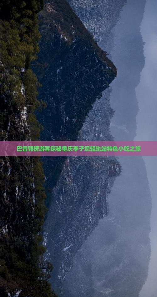 巴音郭楞游客探秘重庆李子坝轻轨站特色小吃之旅