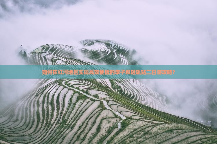 如何在红河地区实现高效便捷的李子坝轻轨站二日游攻略？