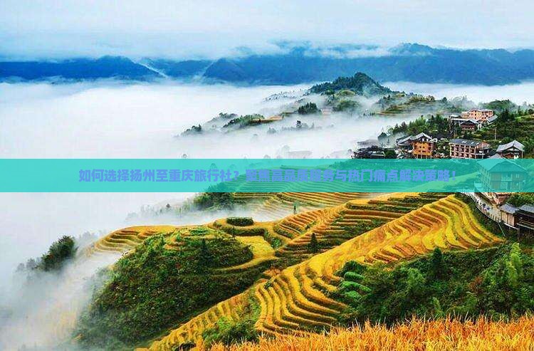 如何选择扬州至重庆旅行社？聚焦高品质服务与热门痛点解决策略！