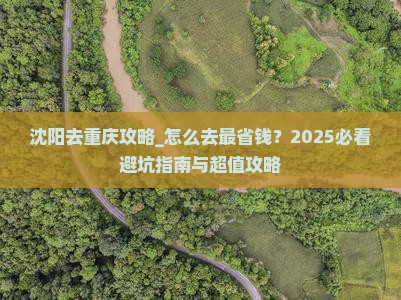 沈阳去重庆攻略