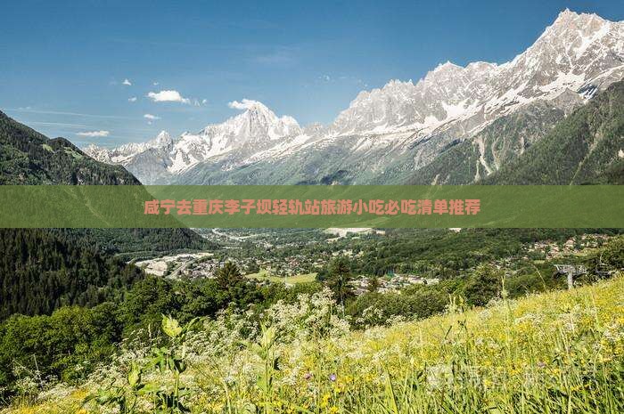咸宁去重庆李子坝轻轨站旅游小吃