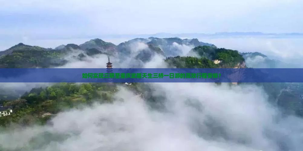 如何实现三明至重庆武隆天生三桥一日游的高效行程安排？
