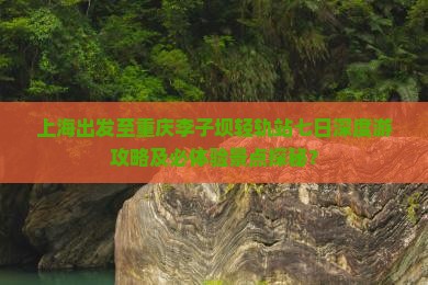 上海出发至重庆李子坝轻轨站七日深度游攻略及必体验景点探秘？