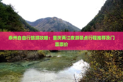 泰州自由行旅游攻略：重庆两江夜游景点行程推荐及门票票价