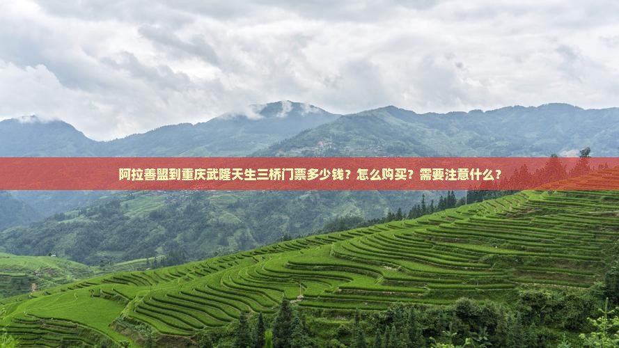 阿拉善盟到重庆武隆天生三桥门票多少钱？怎么购买？需要注意什么？