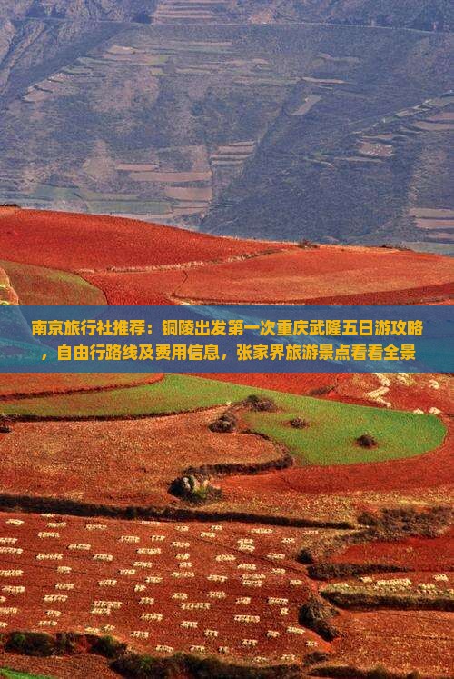 南京旅行社推荐：铜陵出发第一次重庆武隆五日游攻略，自由行路线及费用信息，张家界旅游景点看看全景
