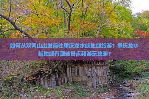 如何从双鸭山出发前往重庆龙水峡地缝旅游？重庆龙水峡地缝有哪些景点和游玩攻略？
