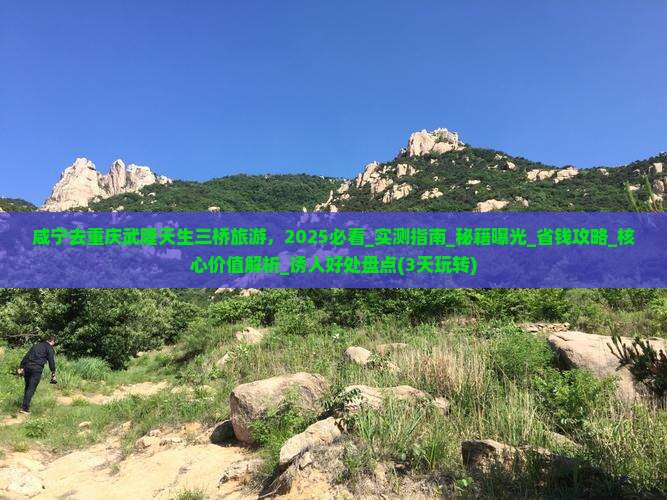 咸宁去重庆武隆天生三桥旅游