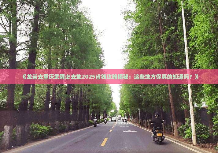 龙岩去重庆武隆必去地