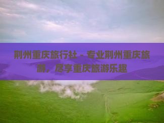 荆州去重庆旅行社