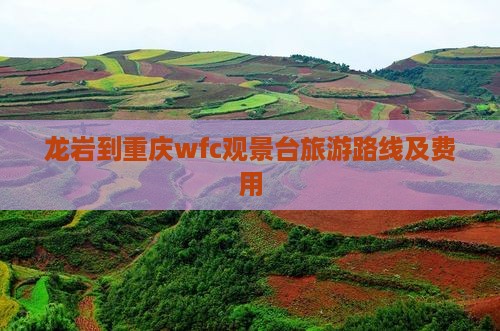龙岩到重庆wfc观景台旅游