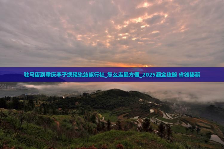 驻马店到重庆李子坝轻轨站旅行社