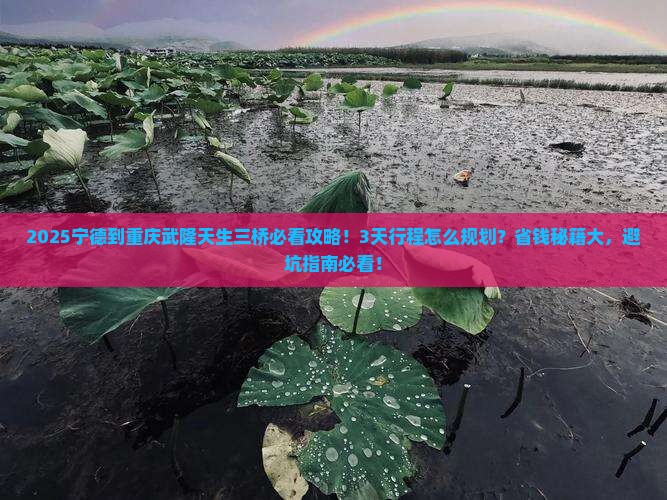 宁德到重庆武隆天生三桥景点