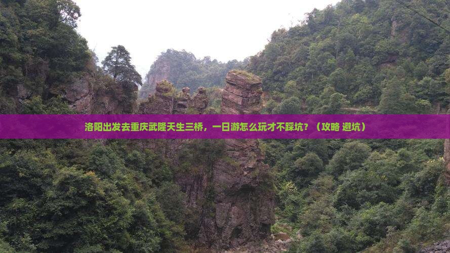 洛阳去重庆武隆天生三桥一日