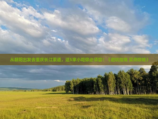 朝阳去重庆长江索道旅游小吃