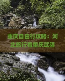 重庆自由行攻略：河北旅行看重庆武隆天生三桥，大型旅游团由旅行社打造