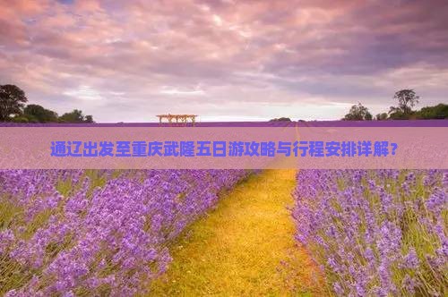 通辽出发至重庆武隆五日游攻略与行程安排详解？