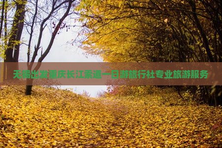 无锡出发重庆长江索道一日游旅行社专业旅游服务