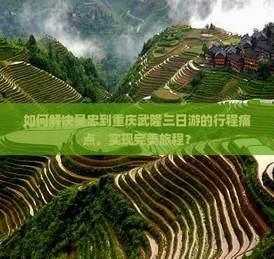 如何解决吴忠到重庆武隆三日游的行程痛点，实现完美旅程？