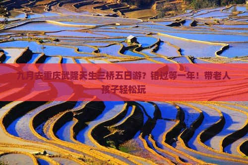 九月去重庆武隆天生三桥五日游？错过等一年！带老人孩子轻松玩