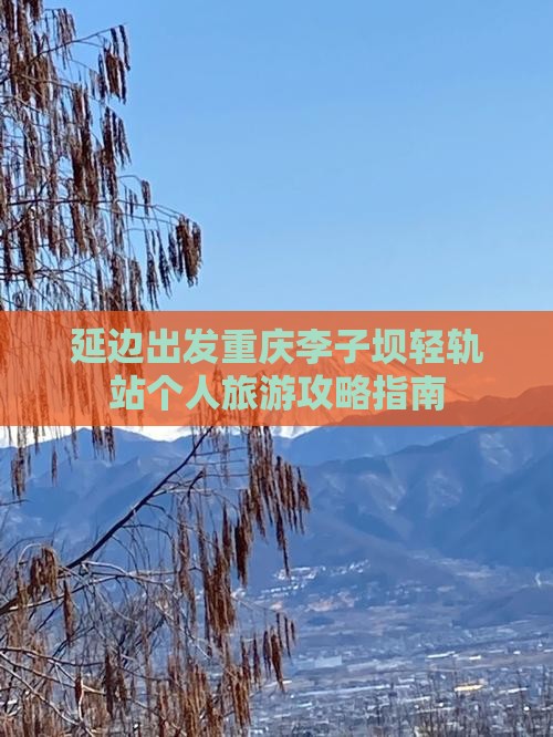 延边出发重庆李子坝轻轨站个人旅游攻略指南