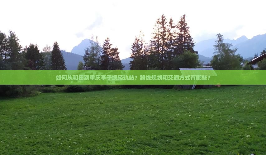 如何从和田到重庆李子坝轻轨站？路线规划和交通方式有哪些？