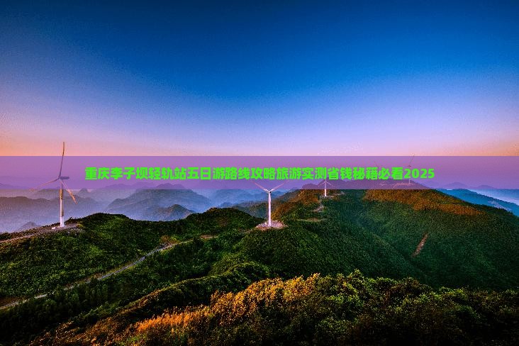 黑河去重庆李子坝轻轨站五日游