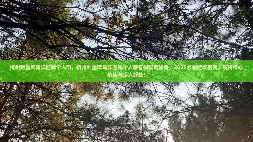 杭州到重庆乌江画廊个人游