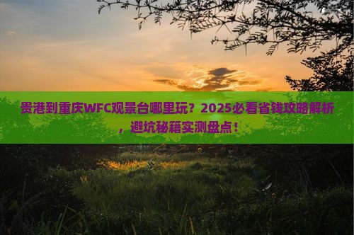 贵港到重庆wfc观景台哪里玩