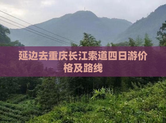 延边去重庆长江索道四日游