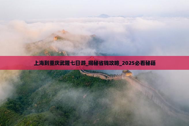 上海到重庆武隆七日游
